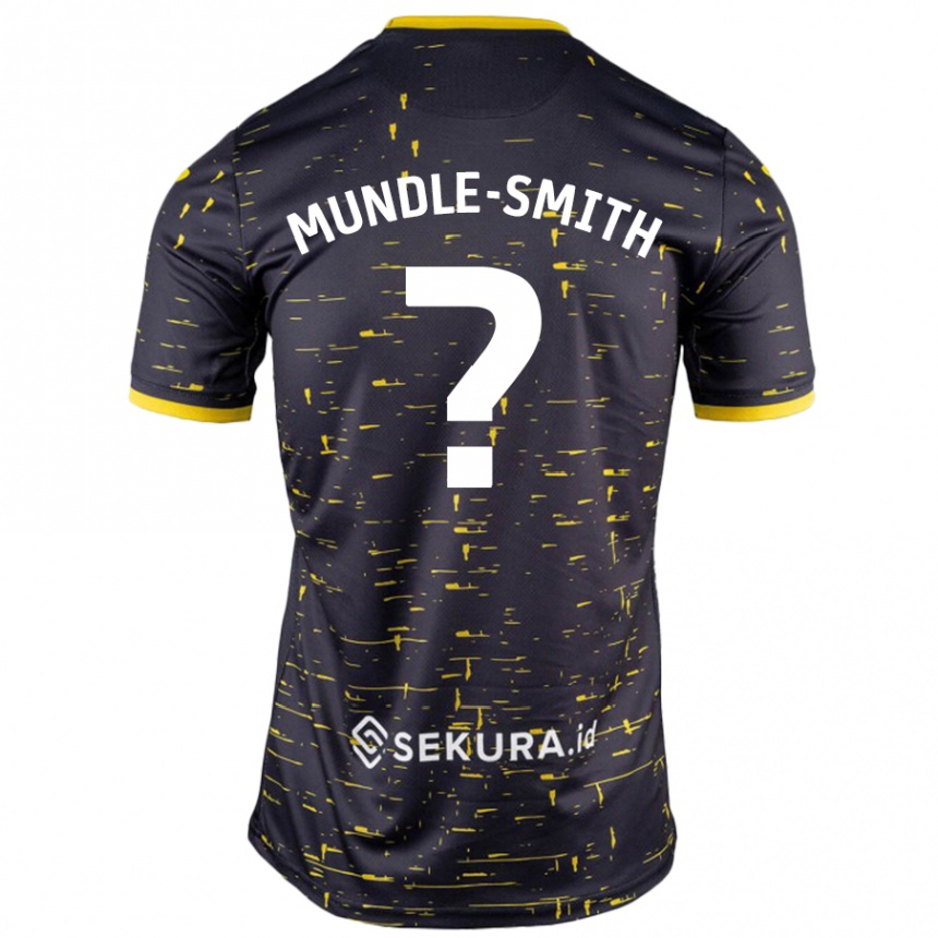 Hombre Fútbol Camiseta Errol Mundle-Smith #0 Negro Amarillo 2ª Equipación 2024/25 Perú