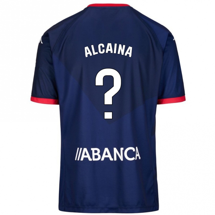 Hombre Fútbol Camiseta Raúl Alcaina #0 Azul Marino 2ª Equipación 2024/25 Perú