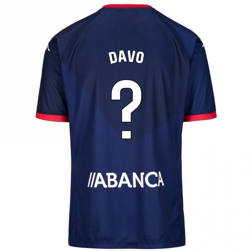 Hombre Fútbol Camiseta Davo #11 Azul Marino 2ª Equipación 2024/25 Perú