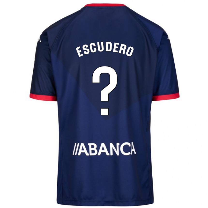 Hombre Fútbol Camiseta Sergio Escudero #18 Azul Marino 2ª Equipación 2024/25 Perú