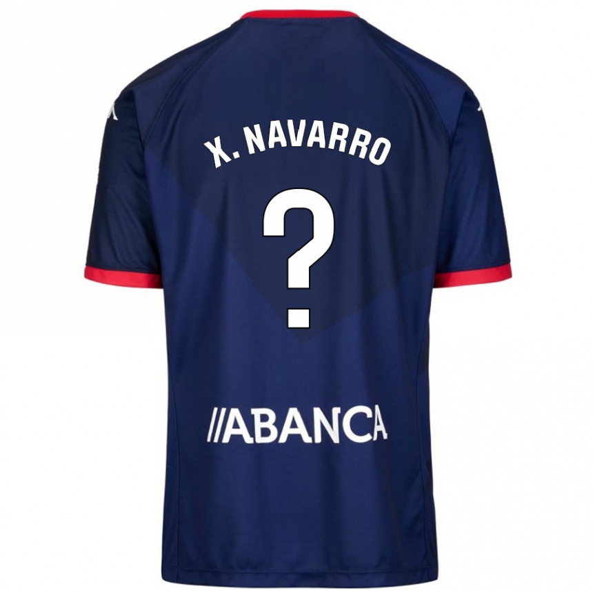 Hombre Fútbol Camiseta Ximo Navarro #23 Azul Marino 2ª Equipación 2024/25 Perú