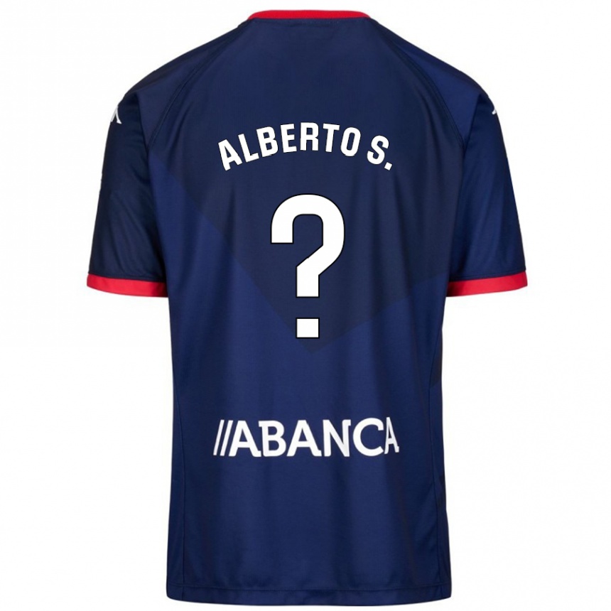 Hombre Fútbol Camiseta Alberto Sánchez #0 Azul Marino 2ª Equipación 2024/25 Perú