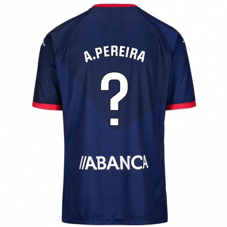 Hombre Fútbol Camiseta Alejandro Pereira #0 Azul Marino 2ª Equipación 2024/25 Perú