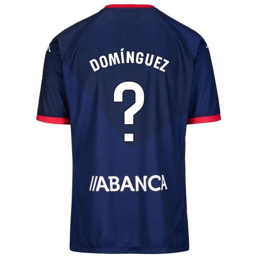 Hombre Fútbol Camiseta David Domínguez #0 Azul Marino 2ª Equipación 2024/25 Perú