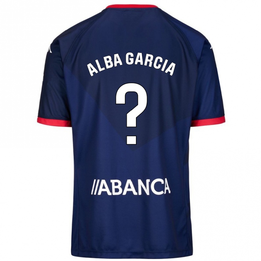 Hombre Fútbol Camiseta Lucía Alba García #13 Azul Marino 2ª Equipación 2024/25 Perú