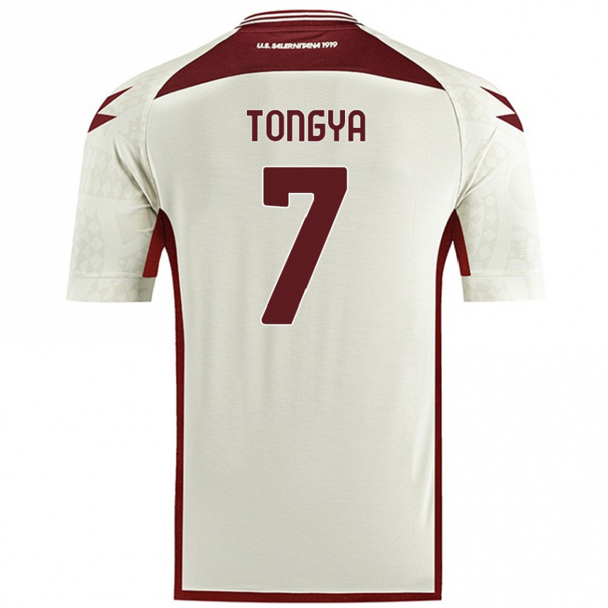 Hombre Fútbol Camiseta Franco Tongya #7 Color Crema 2ª Equipación 2024/25 Perú