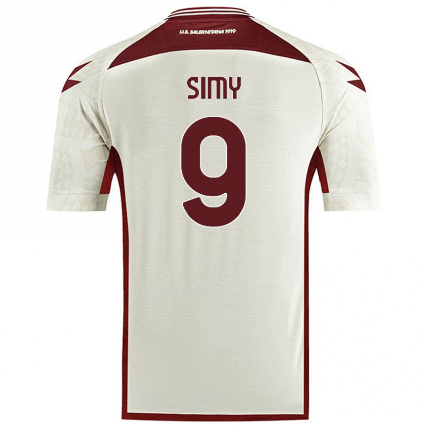 Hombre Fútbol Camiseta Simy #9 Color Crema 2ª Equipación 2024/25 Perú