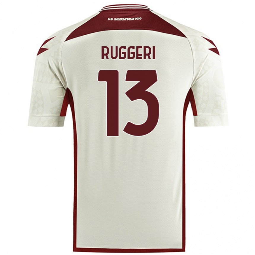 Hombre Fútbol Camiseta Fabio Ruggeri #13 Color Crema 2ª Equipación 2024/25 Perú