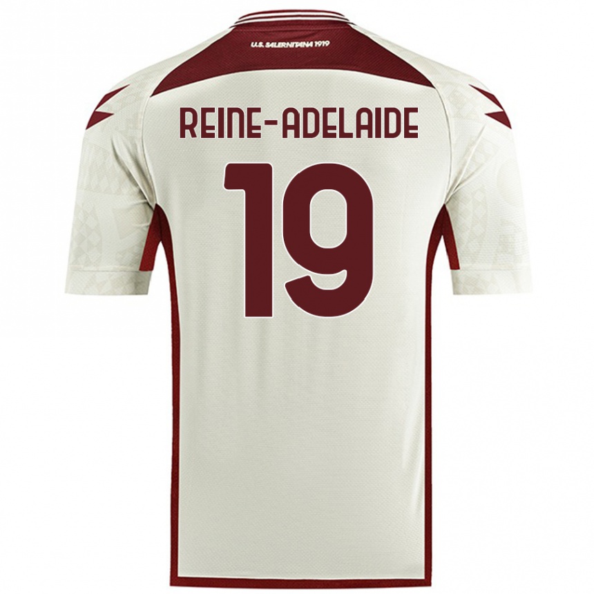 Hombre Fútbol Camiseta Jeff Reine-Adelaide #19 Color Crema 2ª Equipación 2024/25 Perú