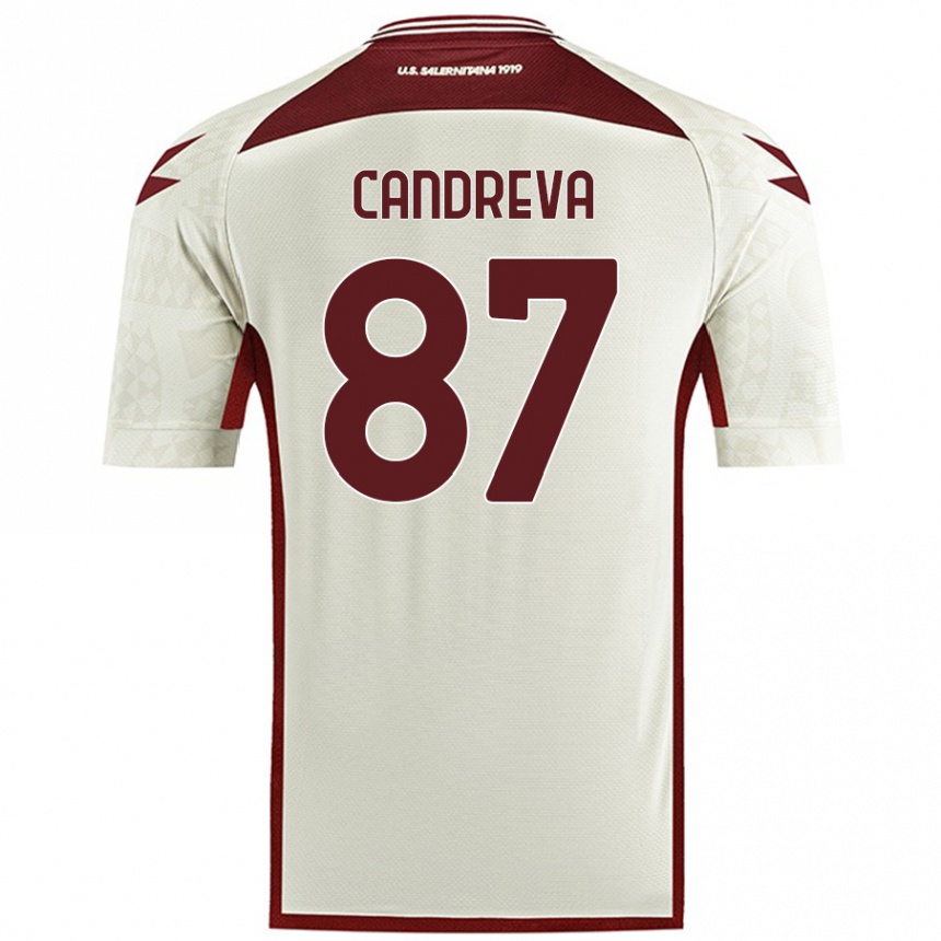 Hombre Fútbol Camiseta Antonio Candreva #87 Color Crema 2ª Equipación 2024/25 Perú