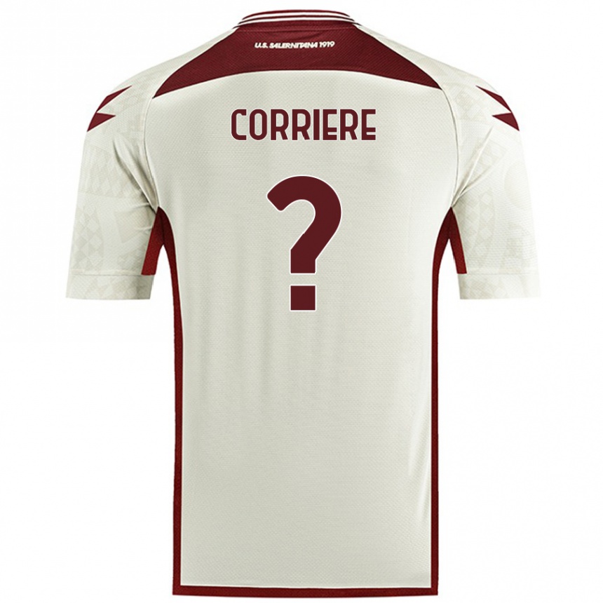 Hombre Fútbol Camiseta Francesco Corriere #0 Color Crema 2ª Equipación 2024/25 Perú