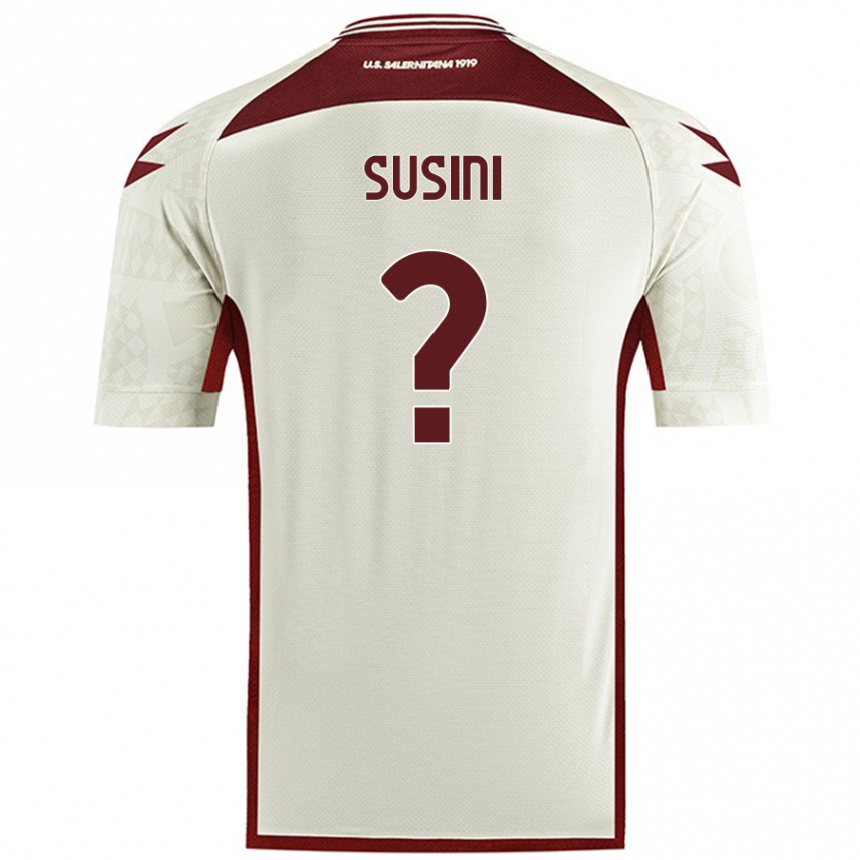 Hombre Fútbol Camiseta Antonio Susini #0 Color Crema 2ª Equipación 2024/25 Perú