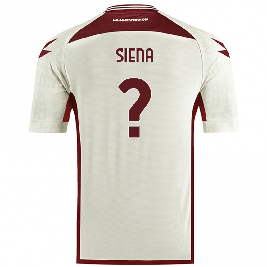 Hombre Fútbol Camiseta Francesco Siena #0 Color Crema 2ª Equipación 2024/25 Perú