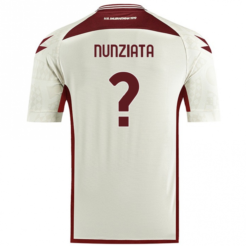 Hombre Fútbol Camiseta Francesco Nunziata #0 Color Crema 2ª Equipación 2024/25 Perú