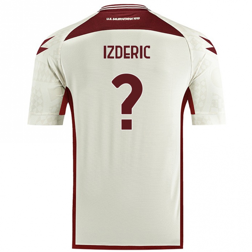 Hombre Fútbol Camiseta Luka Izderic #0 Color Crema 2ª Equipación 2024/25 Perú