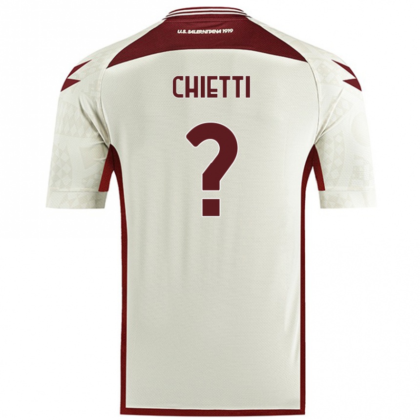 Hombre Fútbol Camiseta Francesco Chietti #0 Color Crema 2ª Equipación 2024/25 Perú