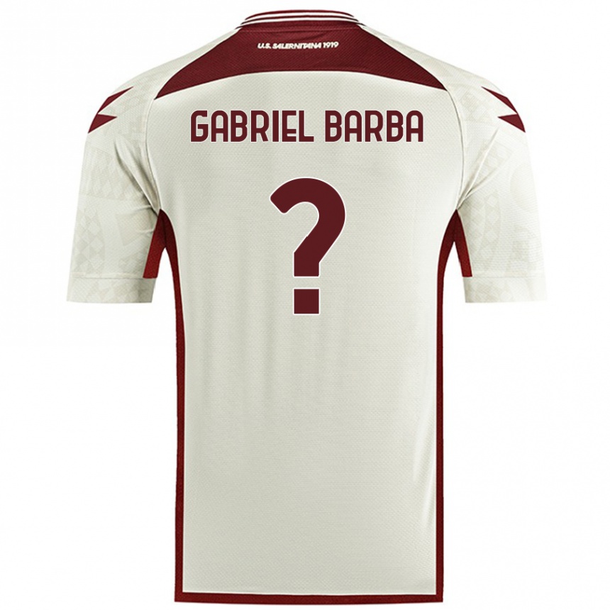 Hombre Fútbol Camiseta Luigi Gabriel Barba #0 Color Crema 2ª Equipación 2024/25 Perú