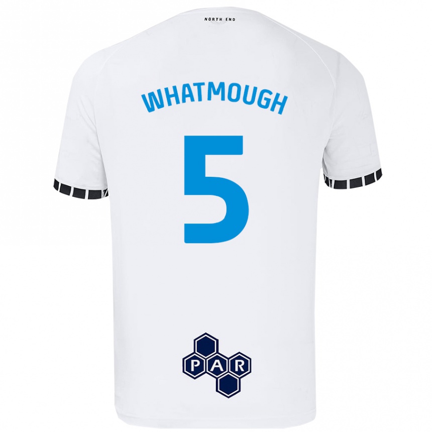 Mujer Fútbol Camiseta Jack Whatmough #5 Blanco 1ª Equipación 2024/25 Perú