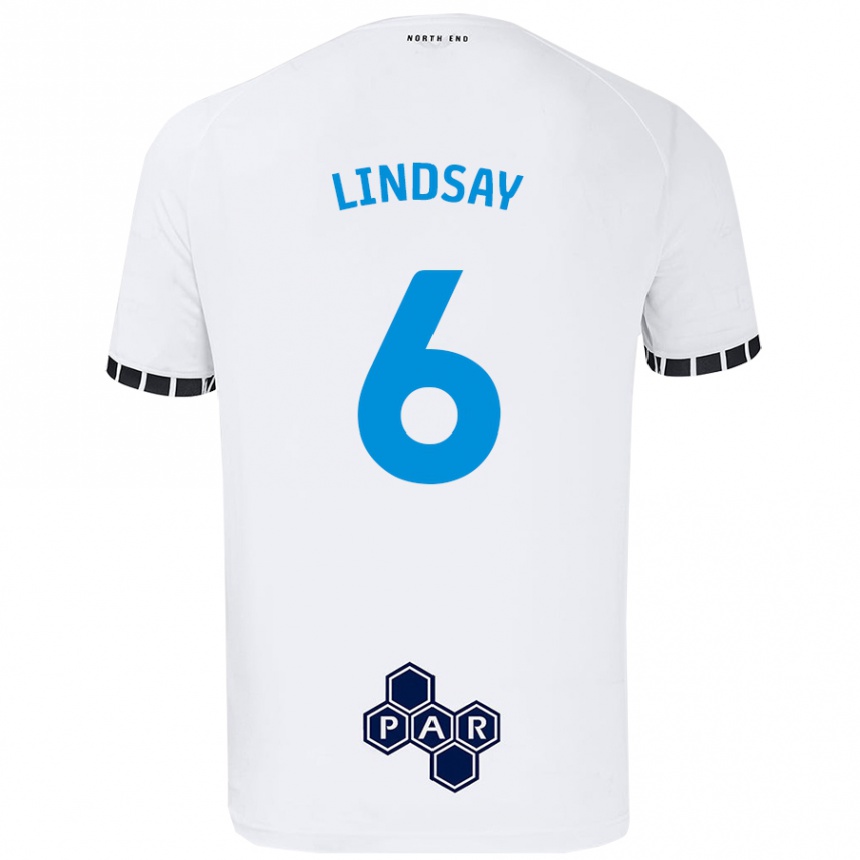 Mujer Fútbol Camiseta Liam Lindsay #6 Blanco 1ª Equipación 2024/25 Perú