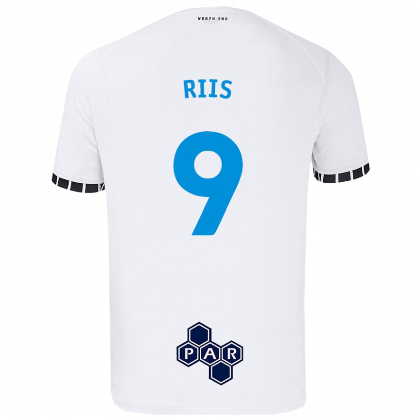 Mujer Fútbol Camiseta Emil Riis #9 Blanco 1ª Equipación 2024/25 Perú