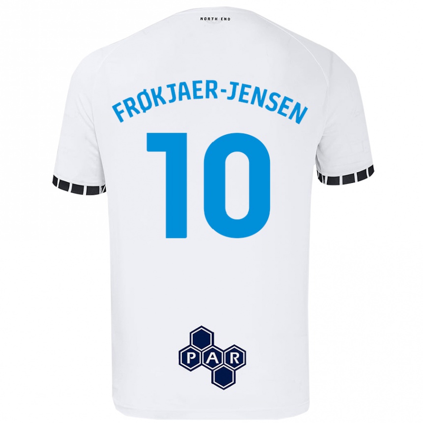 Mujer Fútbol Camiseta Mads Frøkjaer-Jensen #10 Blanco 1ª Equipación 2024/25 Perú