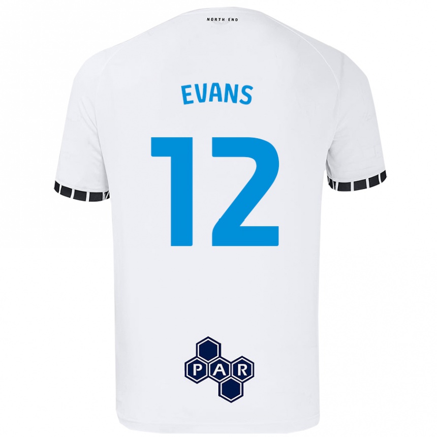 Mujer Fútbol Camiseta Ched Evans #12 Blanco 1ª Equipación 2024/25 Perú