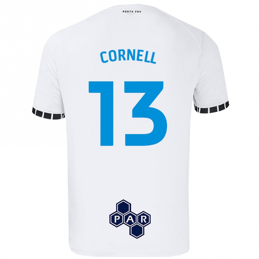 Mujer Fútbol Camiseta David Cornell #13 Blanco 1ª Equipación 2024/25 Perú