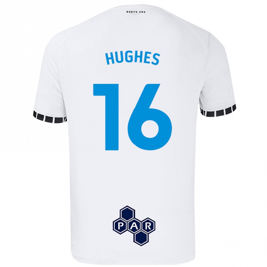 Mujer Fútbol Camiseta Andrew Hughes #16 Blanco 1ª Equipación 2024/25 Perú