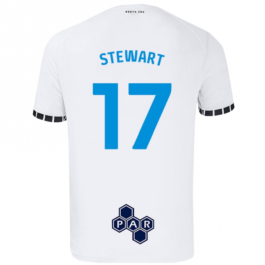 Mujer Fútbol Camiseta Layton Stewart #17 Blanco 1ª Equipación 2024/25 Perú