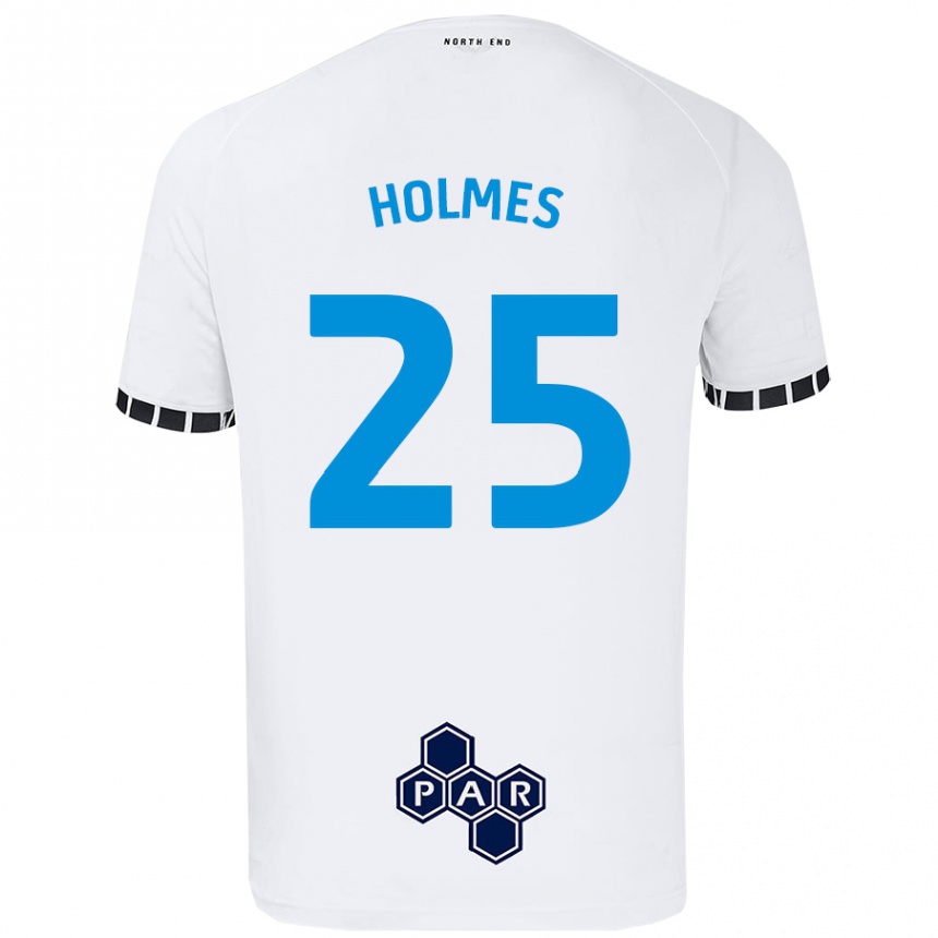 Mujer Fútbol Camiseta Duane Holmes #25 Blanco 1ª Equipación 2024/25 Perú