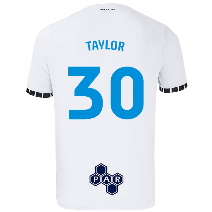 Mujer Fútbol Camiseta Kian Taylor #30 Blanco 1ª Equipación 2024/25 Perú