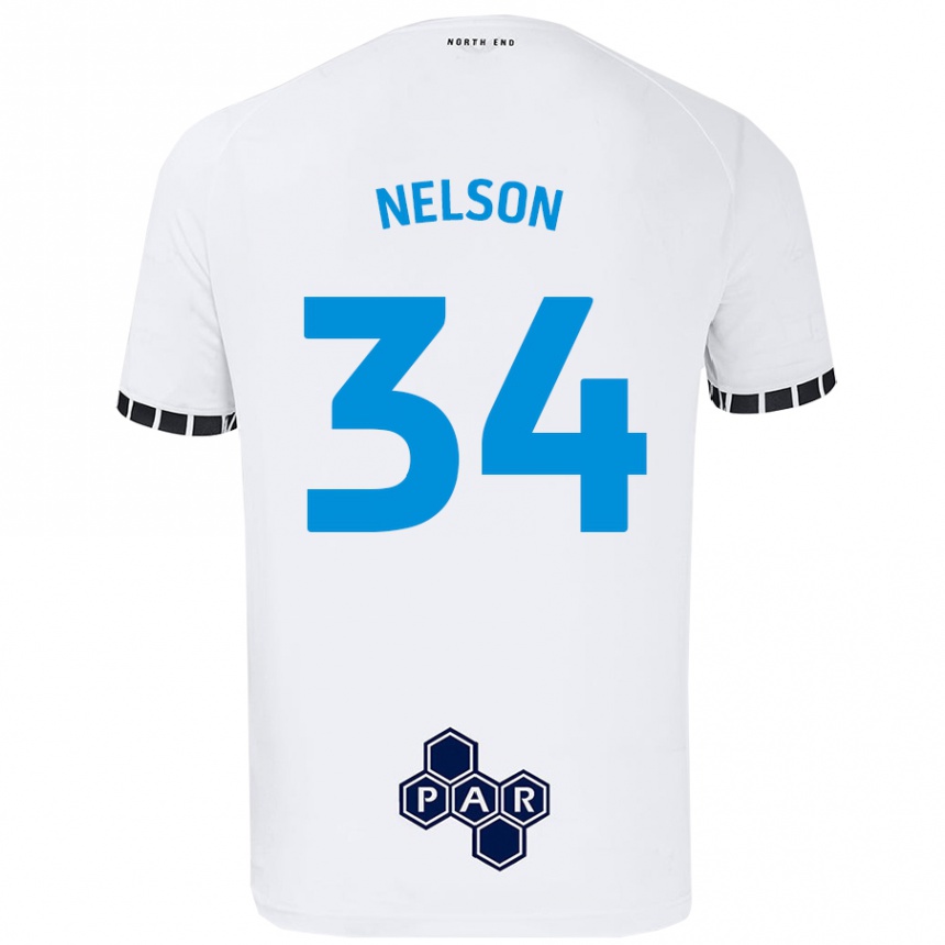 Mujer Fútbol Camiseta Kitt Nelson #34 Blanco 1ª Equipación 2024/25 Perú