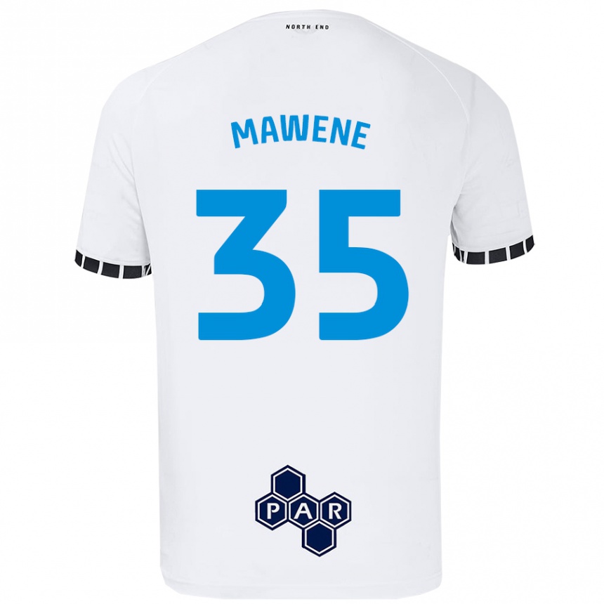 Mujer Fútbol Camiseta Noah Mawene #35 Blanco 1ª Equipación 2024/25 Perú