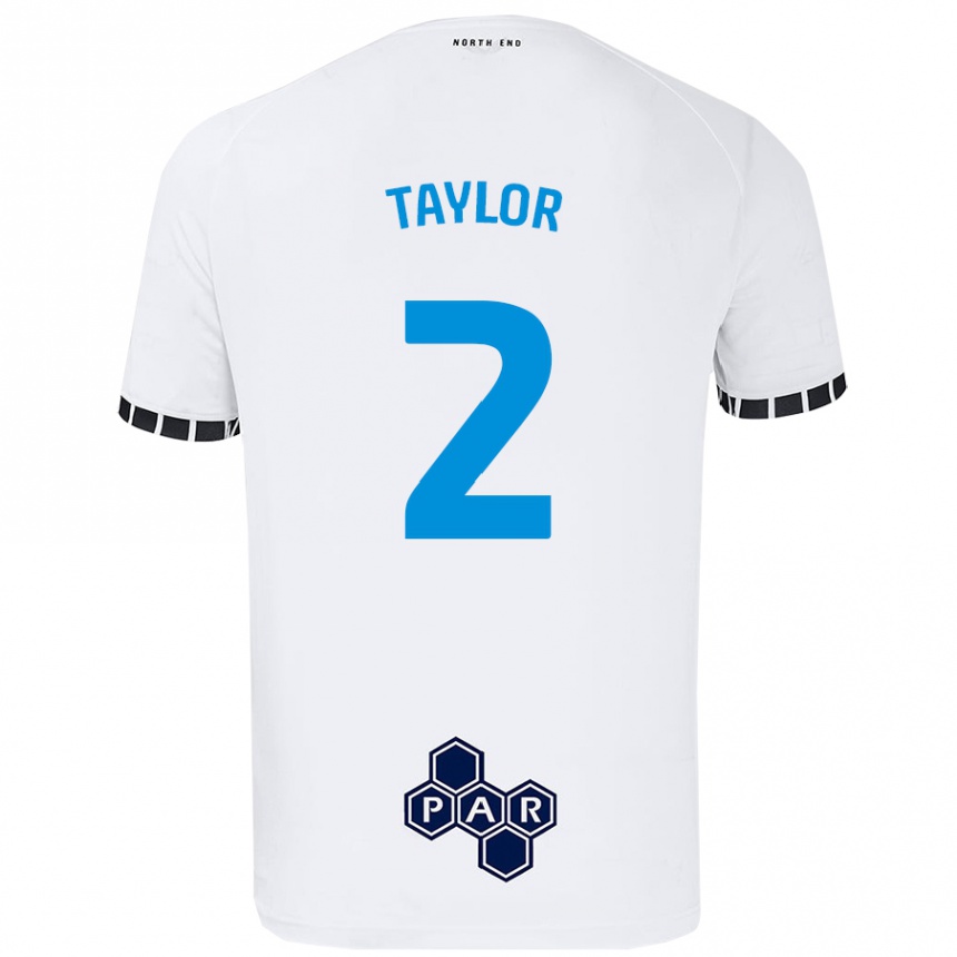 Mujer Fútbol Camiseta Alex Taylor #2 Blanco 1ª Equipación 2024/25 Perú