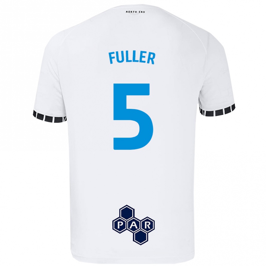 Mujer Fútbol Camiseta Olivia Fuller #5 Blanco 1ª Equipación 2024/25 Perú