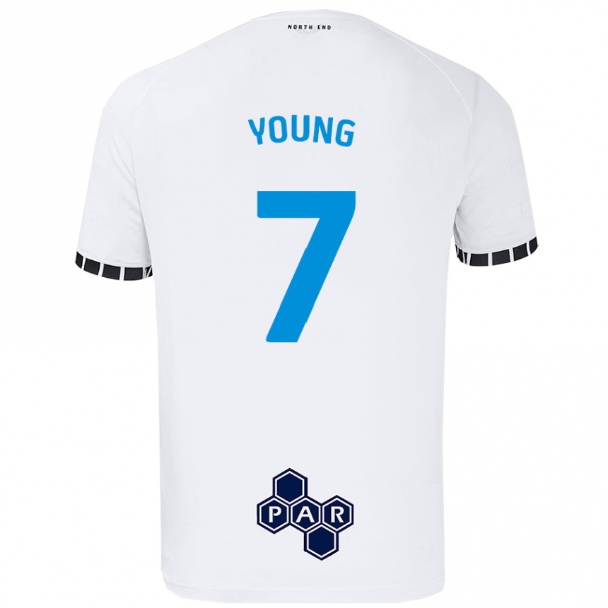 Mujer Fútbol Camiseta Danielle Young #7 Blanco 1ª Equipación 2024/25 Perú