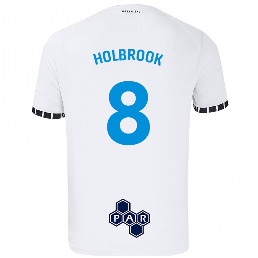 Mujer Fútbol Camiseta Jess Holbrook #8 Blanco 1ª Equipación 2024/25 Perú