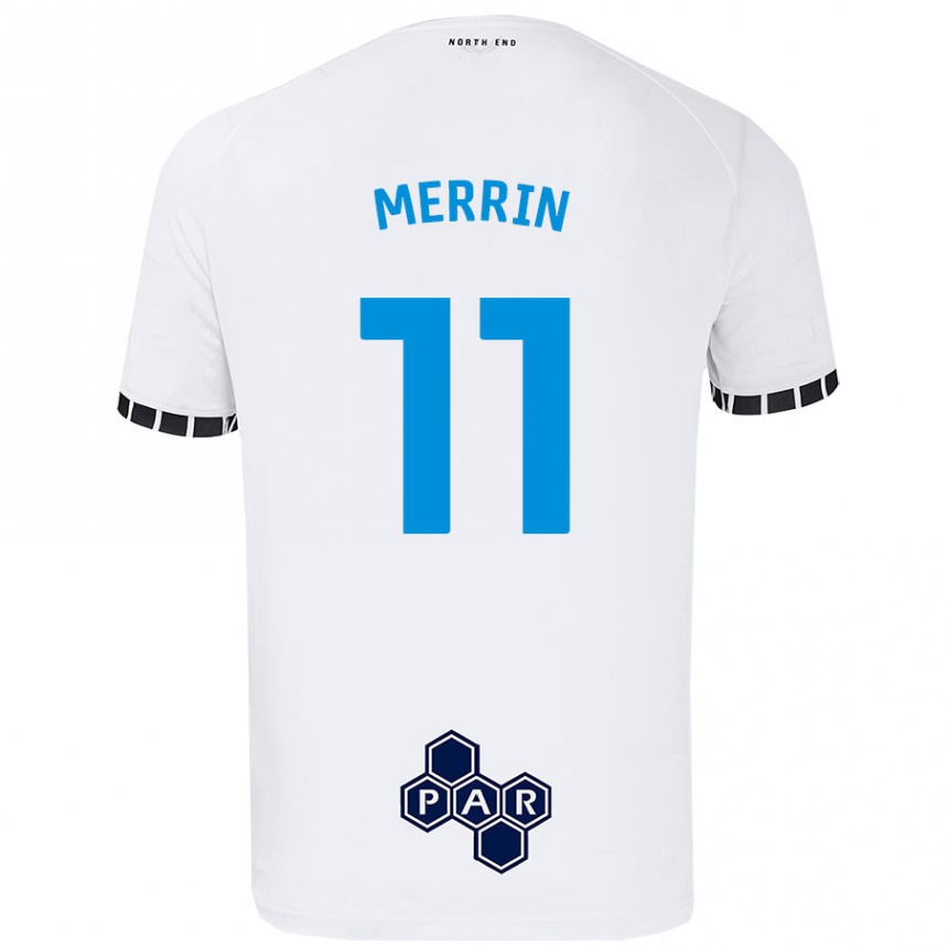 Mujer Fútbol Camiseta Laura Merrin #11 Blanco 1ª Equipación 2024/25 Perú