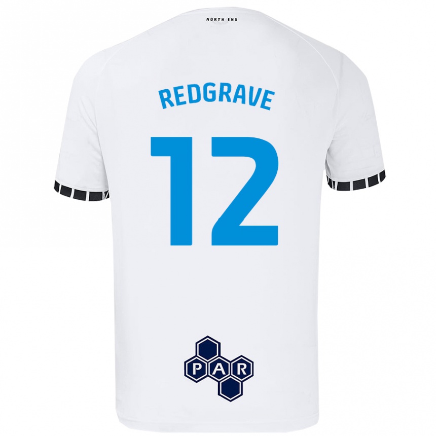 Mujer Fútbol Camiseta Jodie Redgrave #12 Blanco 1ª Equipación 2024/25 Perú