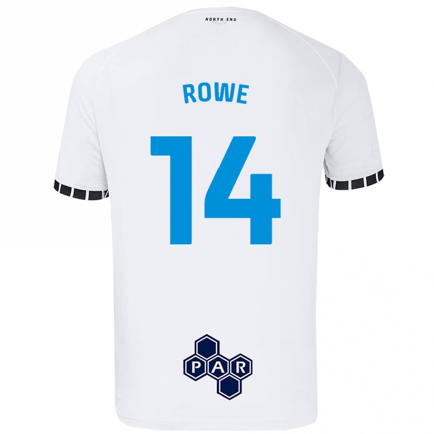 Mujer Fútbol Camiseta Sasha Rowe #14 Blanco 1ª Equipación 2024/25 Perú