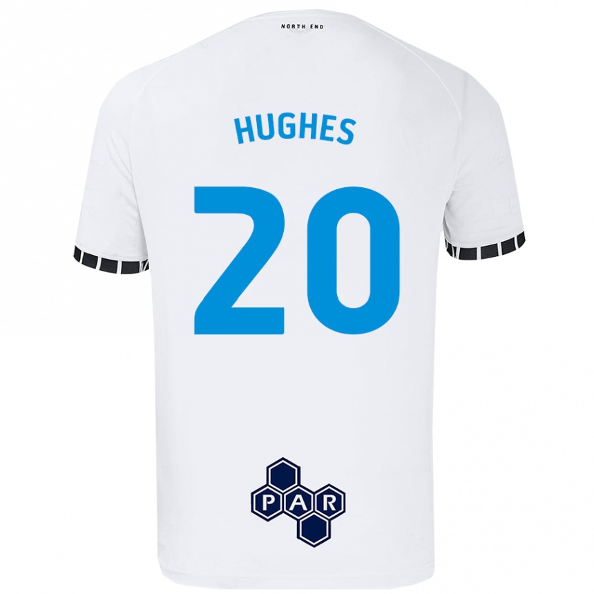 Mujer Fútbol Camiseta Amy Hughes #20 Blanco 1ª Equipación 2024/25 Perú