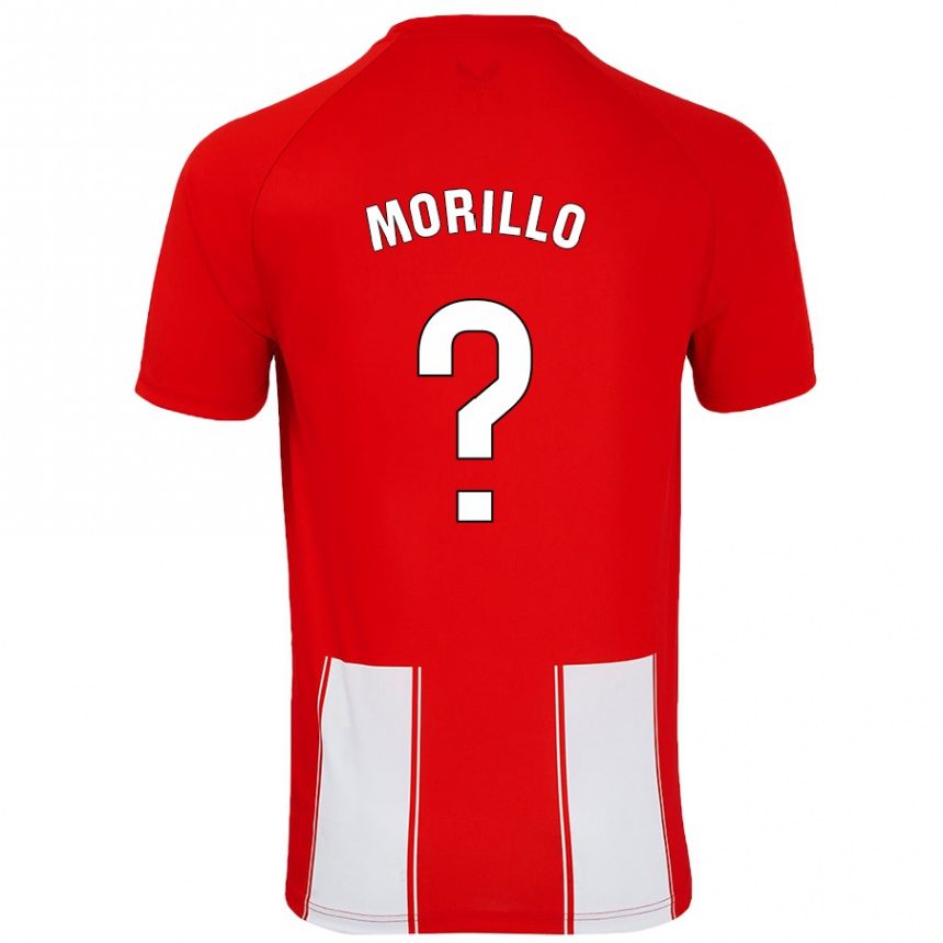 Mujer Fútbol Camiseta Manu Morillo #0 Rojo Blanco 1ª Equipación 2024/25 Perú