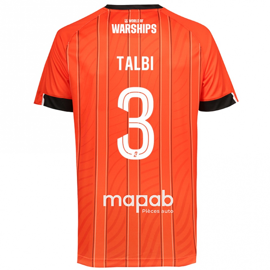 Mujer Fútbol Camiseta Montassar Talbi #3 Naranja 1ª Equipación 2024/25 Perú