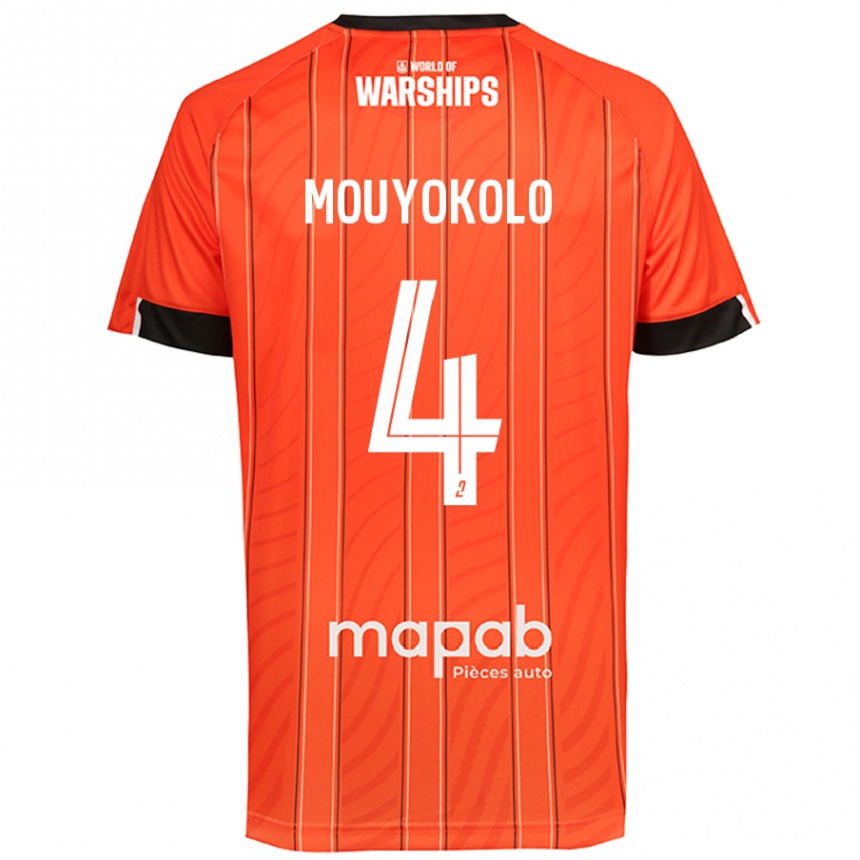 Mujer Fútbol Camiseta Loris Mouyokolo #4 Naranja 1ª Equipación 2024/25 Perú