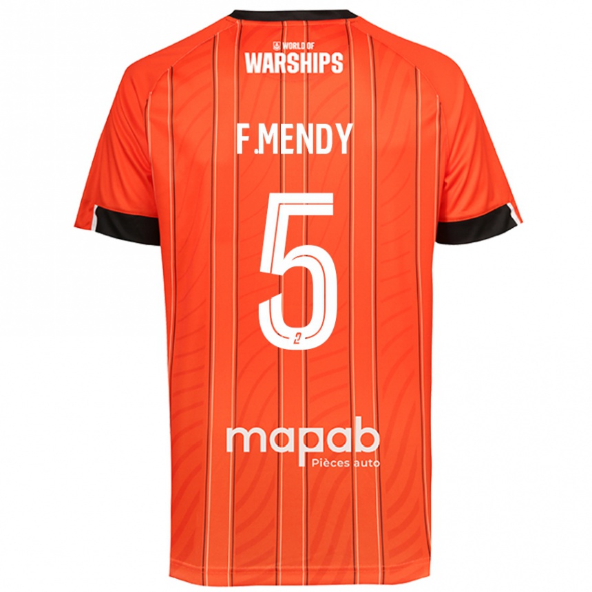 Mujer Fútbol Camiseta Formose Mendy #5 Naranja 1ª Equipación 2024/25 Perú