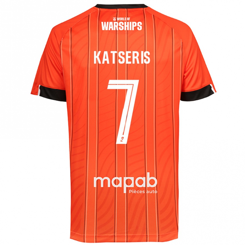 Mujer Fútbol Camiseta Panos Katseris #7 Naranja 1ª Equipación 2024/25 Perú