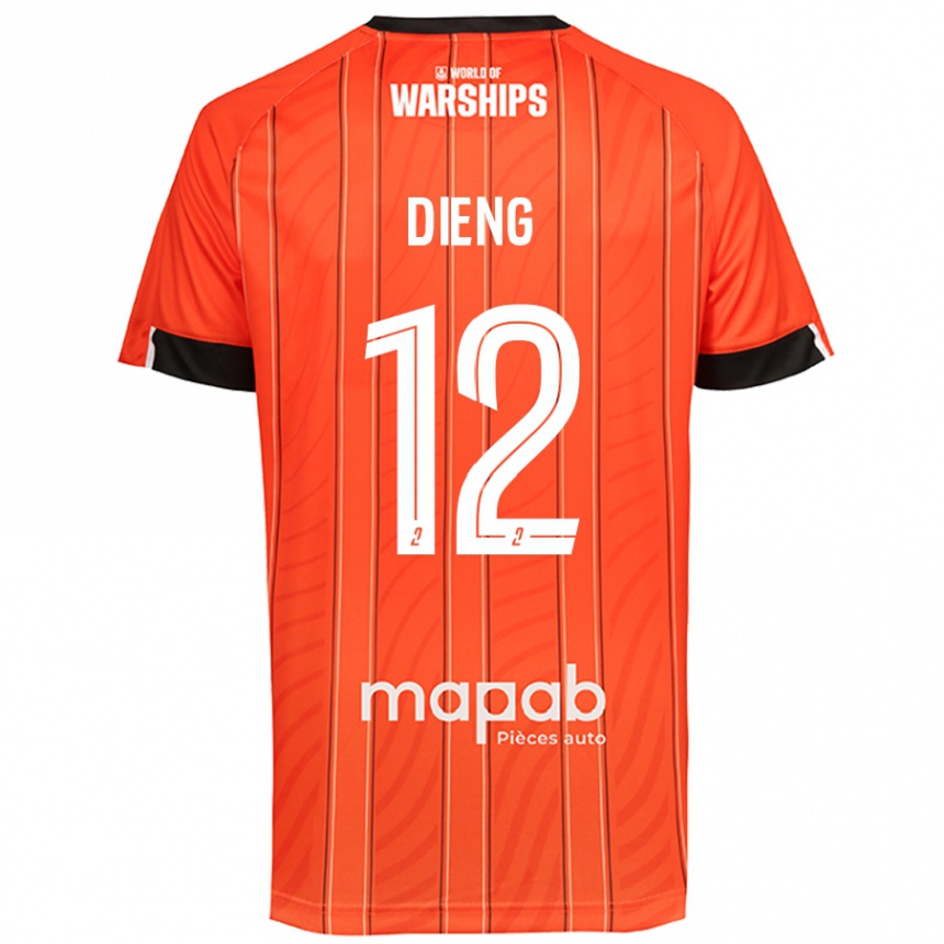 Mujer Fútbol Camiseta Bamba Dieng #12 Naranja 1ª Equipación 2024/25 Perú