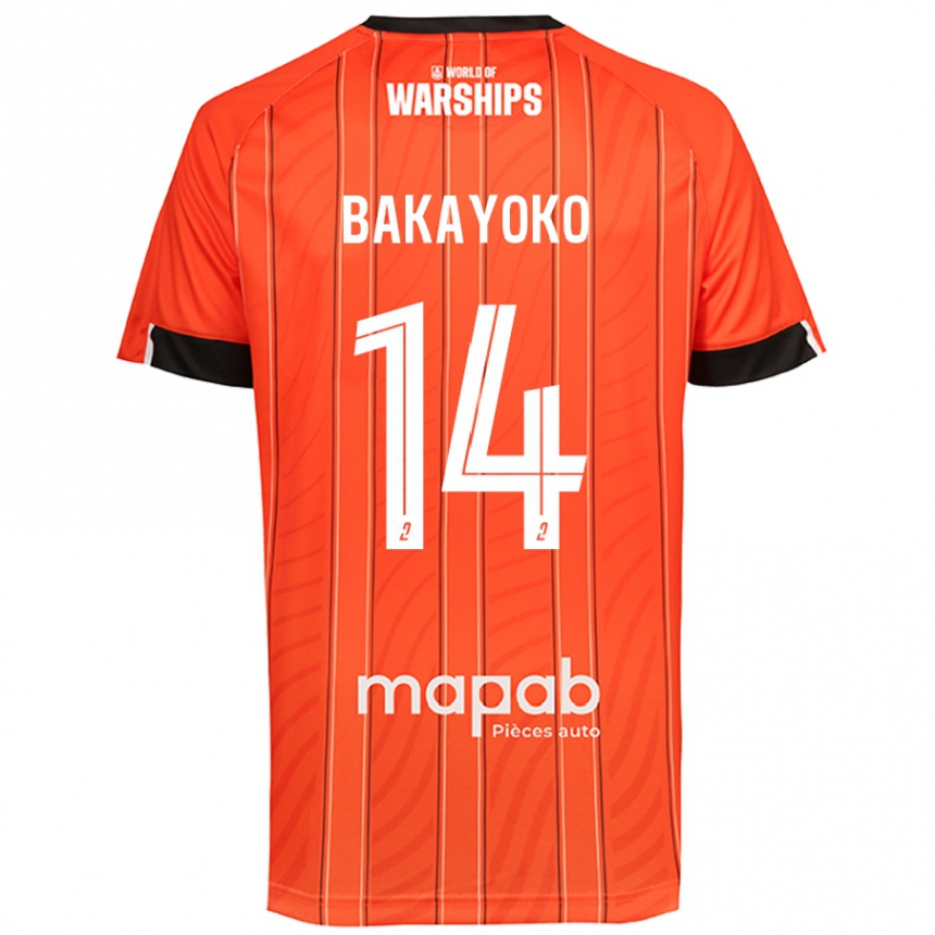 Mujer Fútbol Camiseta Tiemoué Bakayoko #14 Naranja 1ª Equipación 2024/25 Perú