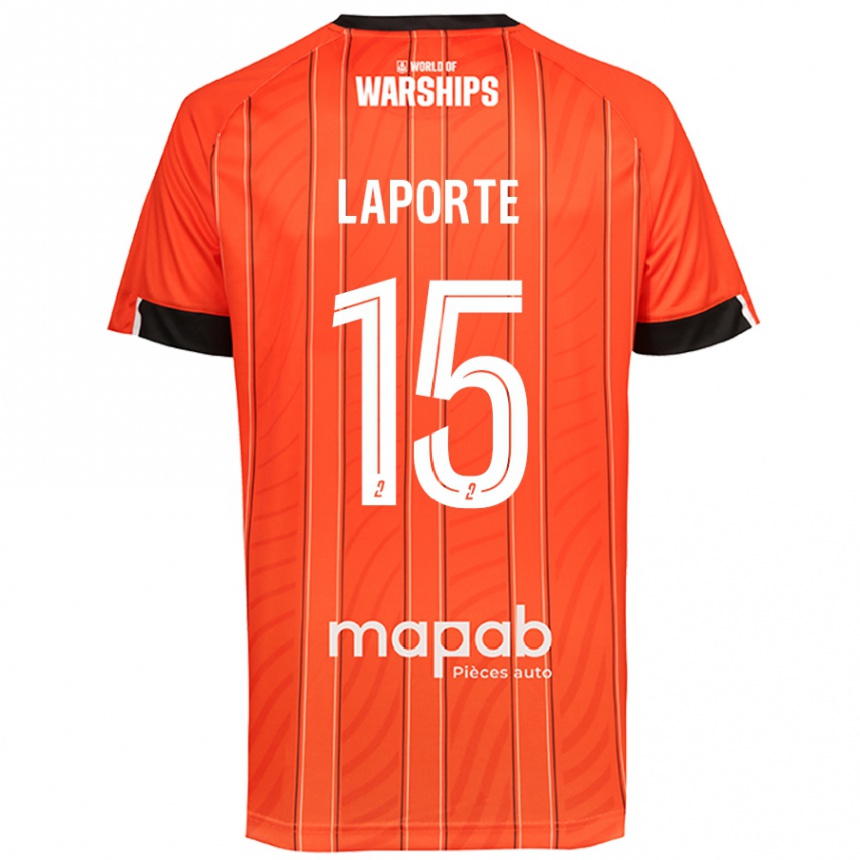 Mujer Fútbol Camiseta Julien Laporte #15 Naranja 1ª Equipación 2024/25 Perú