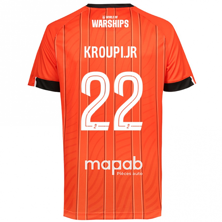 Mujer Fútbol Camiseta Eli Junior Kroupi #22 Naranja 1ª Equipación 2024/25 Perú